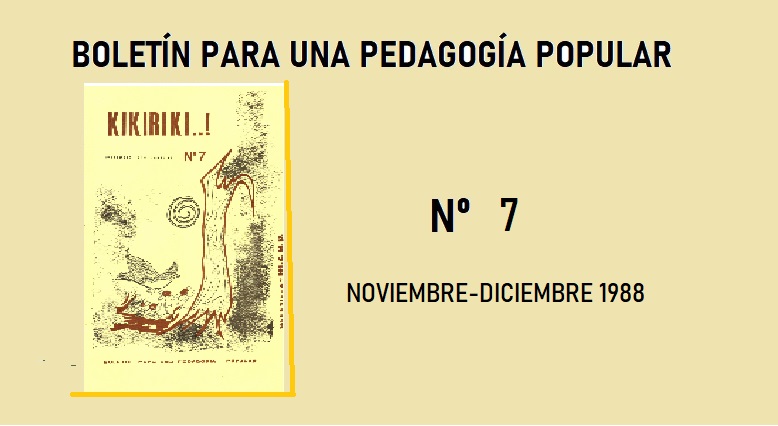 KIKIRIKÍ Nº 6 Noviembre diciembre 1988 MCEP