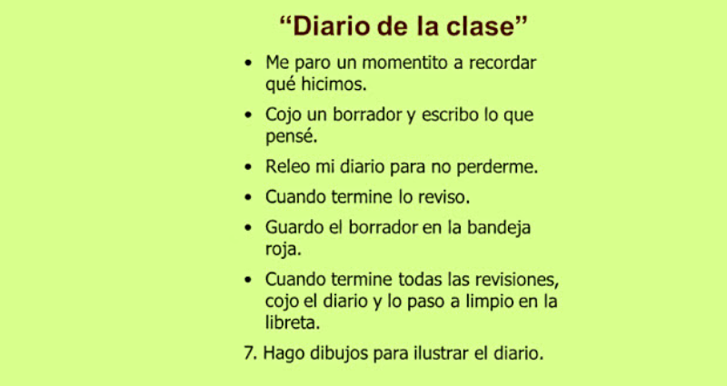 El diario de clase