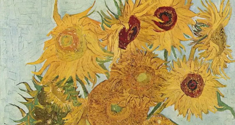 Detalle del cuadro Los girasoles