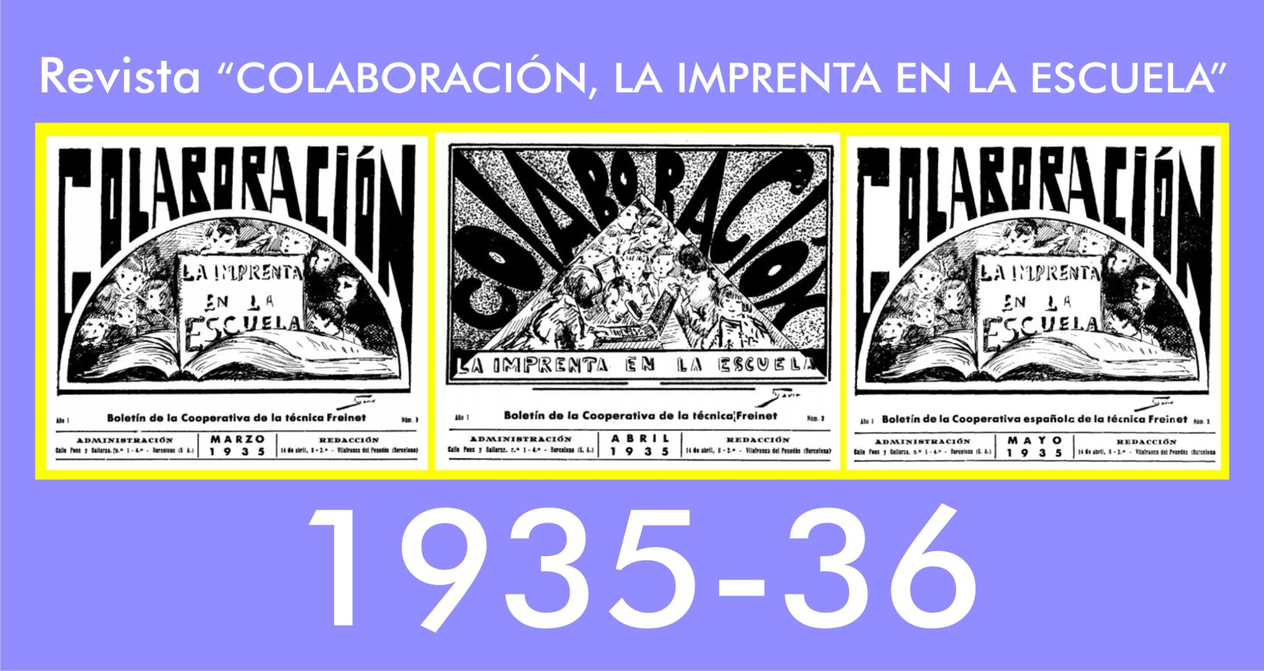 Colaboración 1935-36. Enlace a todos los números en PDF