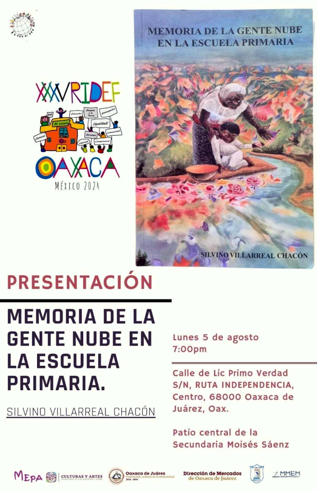 libro "Memoria de la gente nube en la escuela primaria" de Silvino Villarreal 